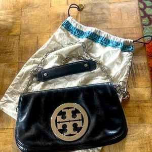 Black, Riva Tory, Burch, leather Crossbody